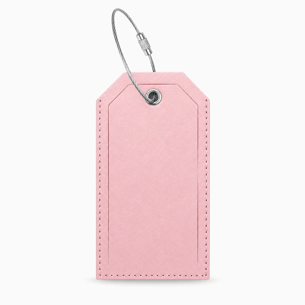 Étiquette de voyage en cuir PU pour identifier votre valise à maquillage sur le tapis roulant
