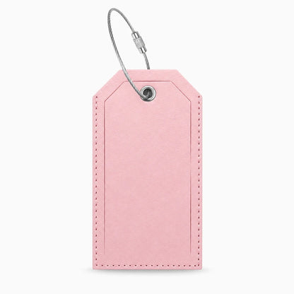 Étiquette de voyage en cuir PU pour identifier votre valise à maquillage sur le tapis roulant