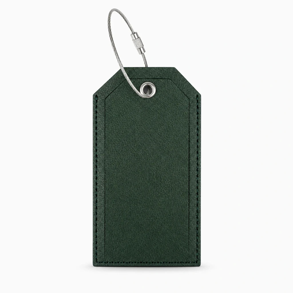 Valise de maquillage fermée avec accessoire d'étiquetage discret de couleur unie