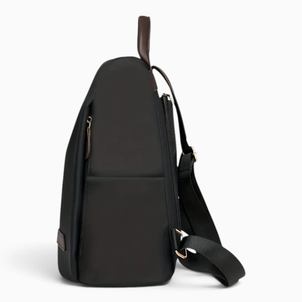 Sac à dos capacité généreuse fermé par glissière, coloris noir