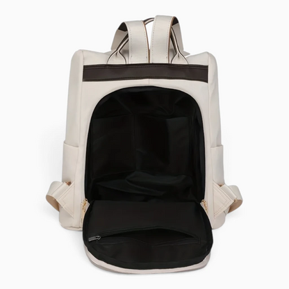Sac à dos grand volume en marron avec design minimaliste