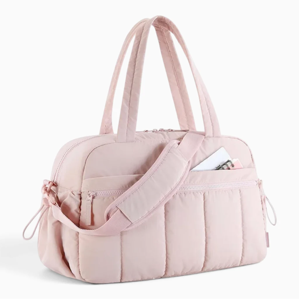 Grand sac de sport à structure flexible, tissu déperlant gris anthracite