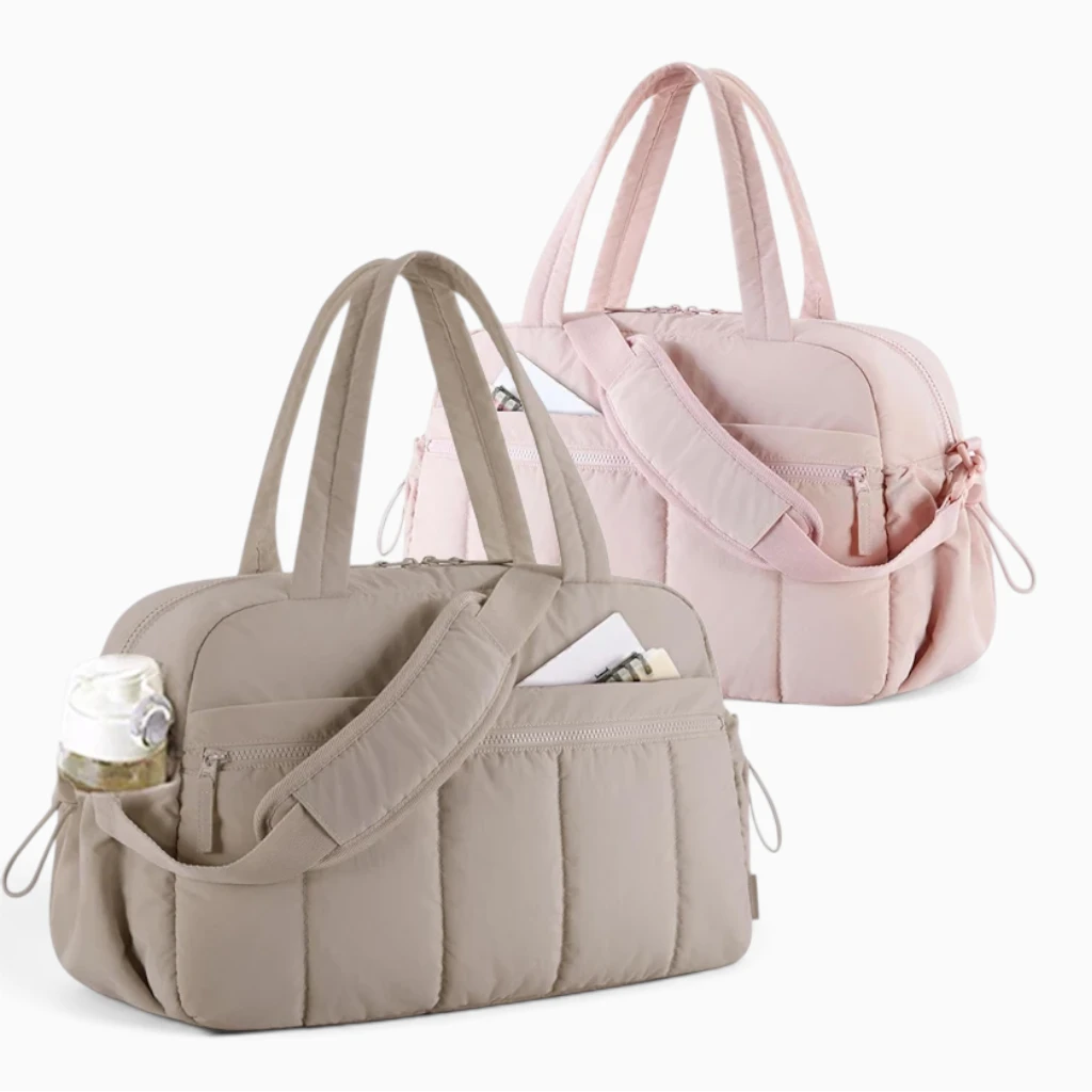 Grand sac de sport polyvalent pour gym et weekend, fermeture éclair robuste
