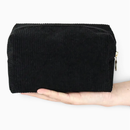 Pochette hygiénique intégrée dans trousse de toilette femme grande, organisation discrète