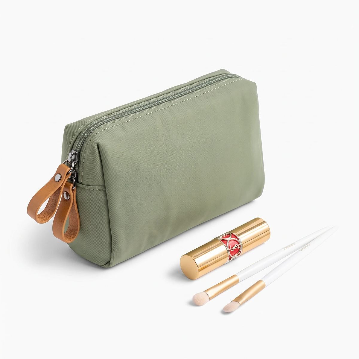 Trousse de toilette résistante à l'eau, design épuré pour organiser maquillage et soins