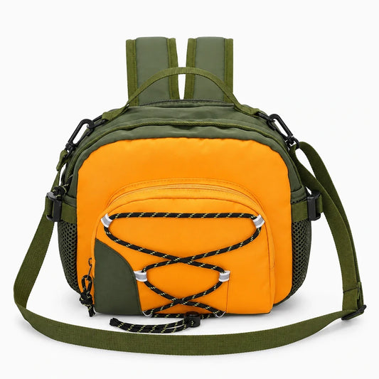 Mini sac à dos femme noir structuré, parfait pour la randonnée et les déplacements courts