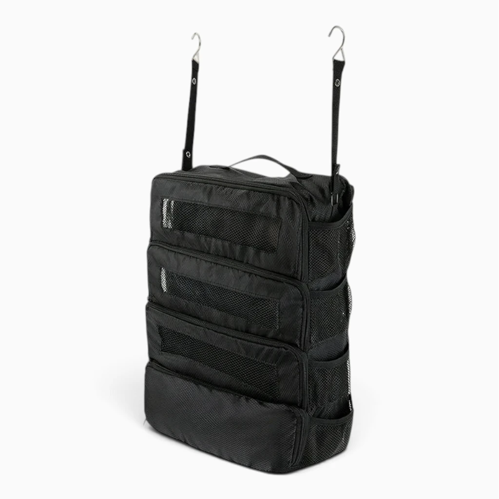 Organiseur de valise pliable avec compartiments de rangement pour vêtements et accessoires