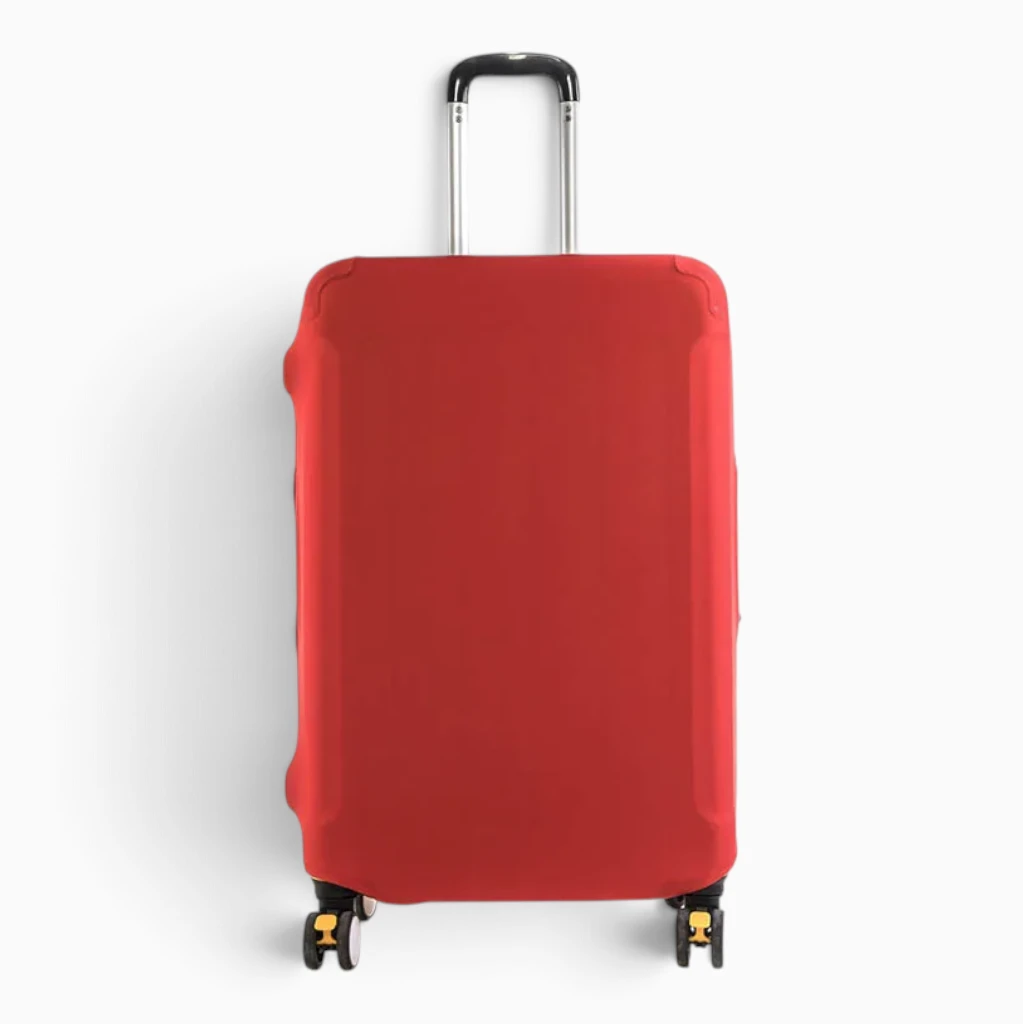 Housse de valise compacte rangée dans un sac à dos de voyageur