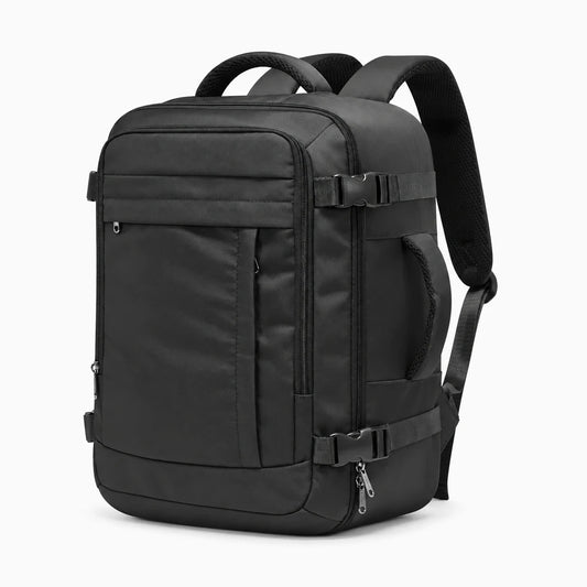 Sac à dos cabine 40×30×20 noir avec compartiment ordinateur portable et poignées de transport