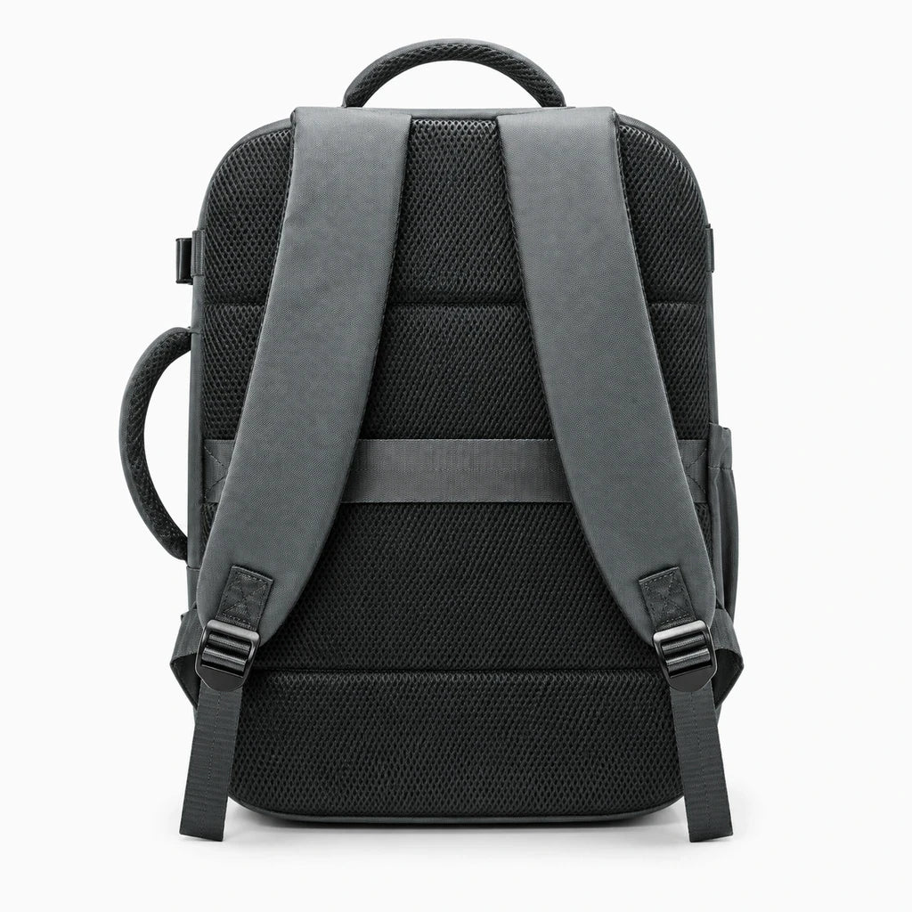 Sac à dos gris clair cabine 40×30×20 mains libres, prêt pour embarquement avion