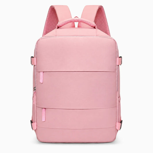 Sac à dos cabine avion compact 40x30x20 cm en rose vif, dimensions conformes bagages cabine