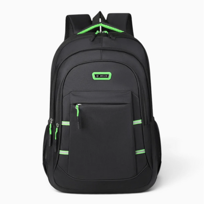 Sac à dos ordinateur homme avec sangles ajustables, design épuré en toile grise