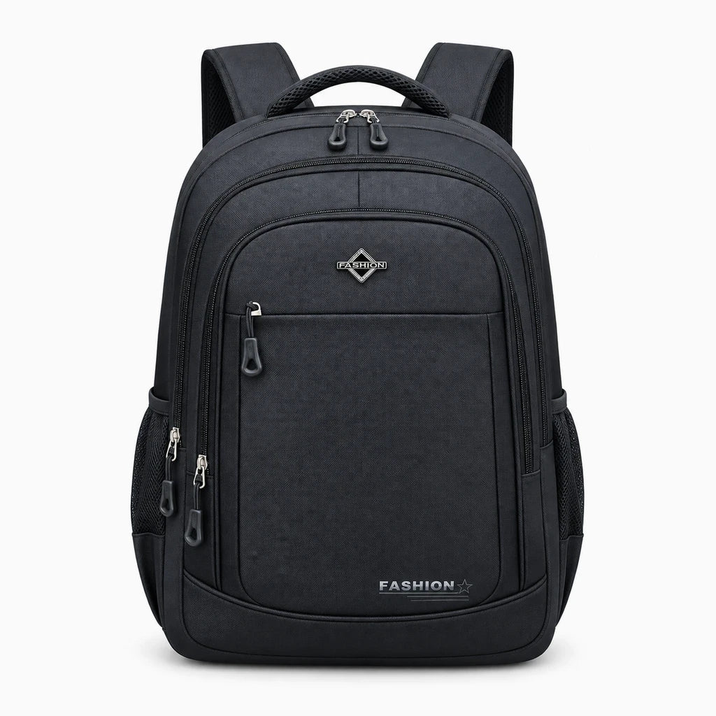 Sac à dos compact avec poignée de transport et finitions ton sur ton