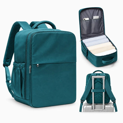 Sac à dos travail femme bleu marine compact 40x30x20 cm avec compartiments organisés