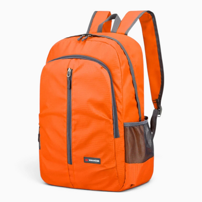 Sac dos ville femme léger vue de face avec poches fonctionnelles