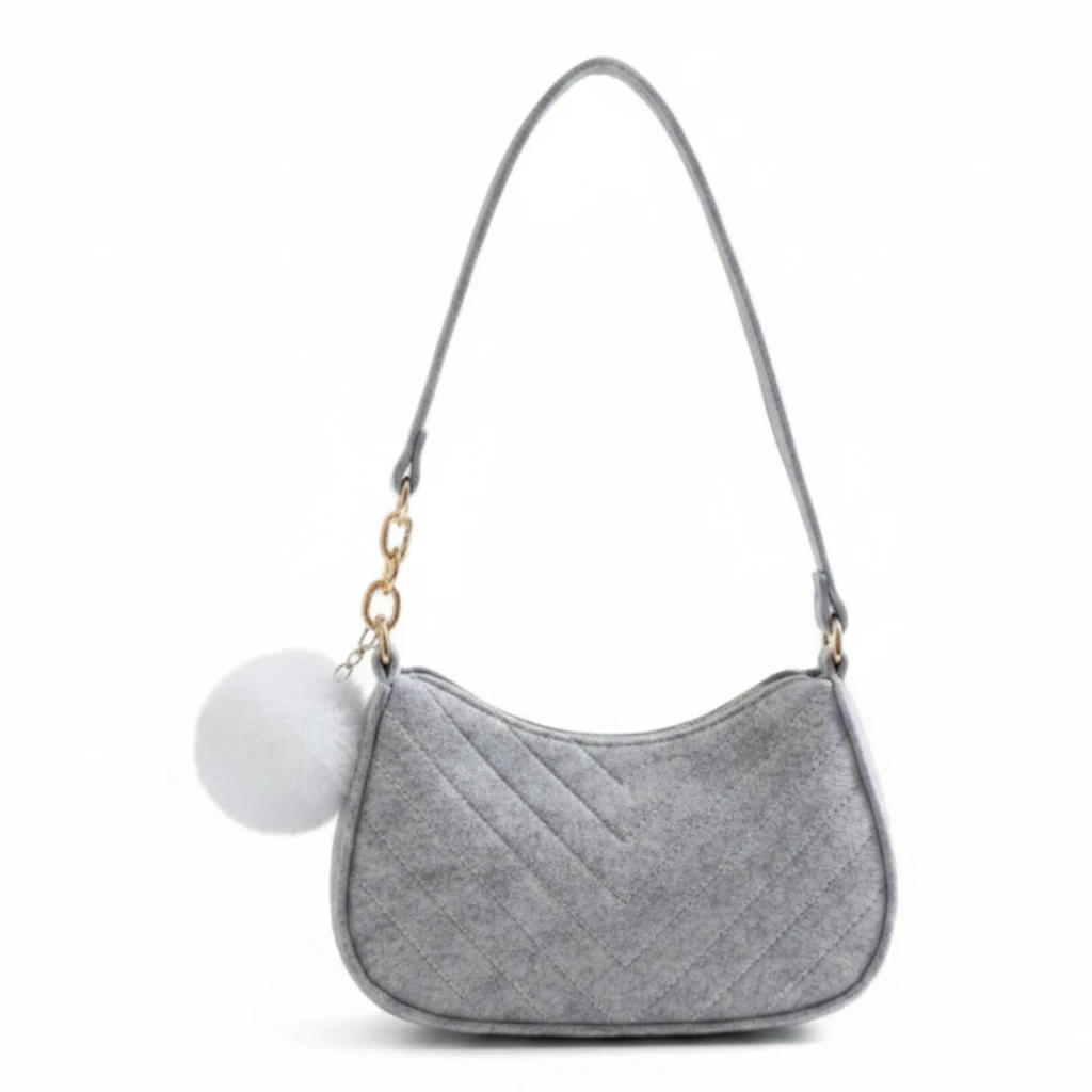 Sac bandoulière marron mini format épaulé, allure élégante et légère