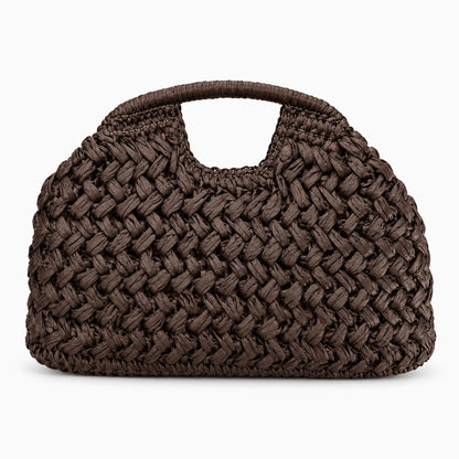 Sac panier de jour en matière tressée, idéal pour une sortie improvisée