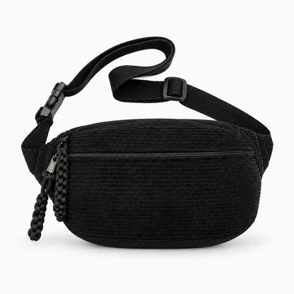 Sac banane marron ajustable en bandoulière pour un port confortable au quotidien