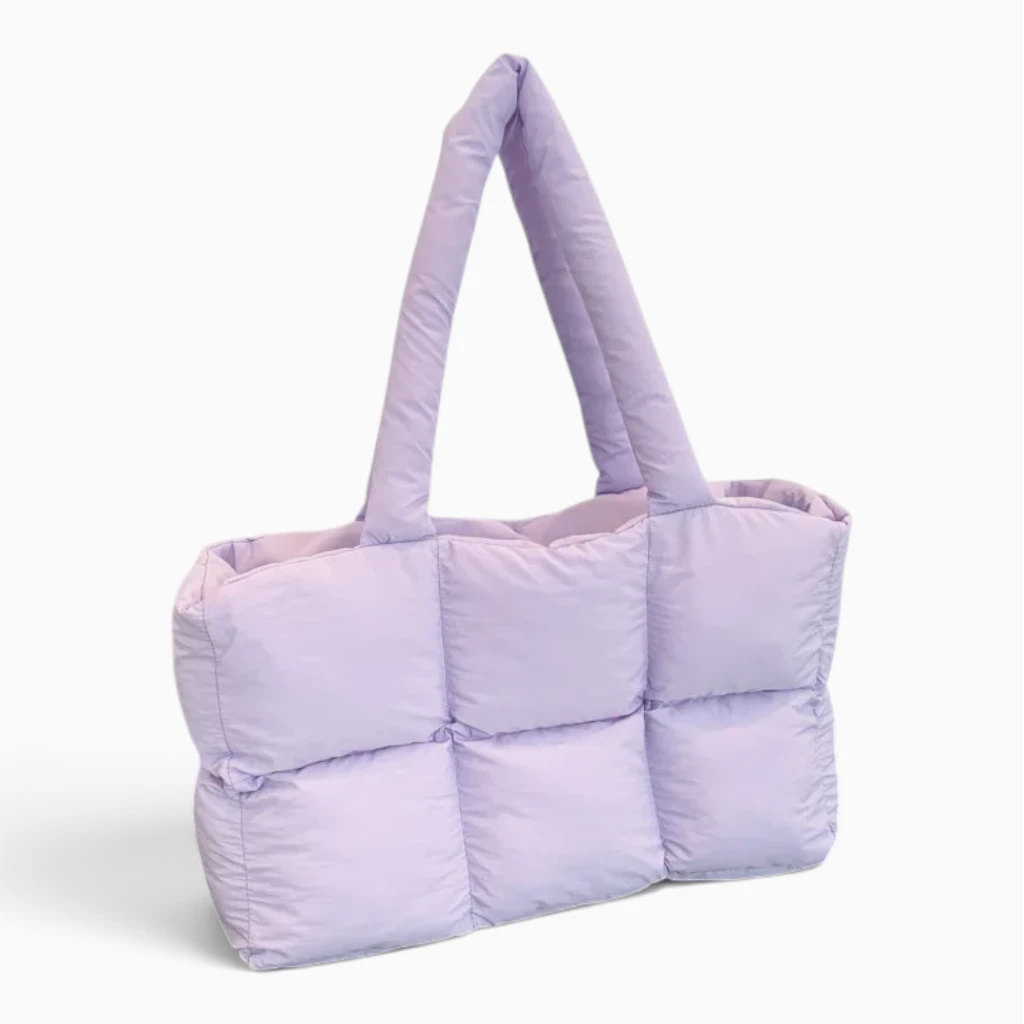 Intérieur spacieux du sac en bandoulière femme marron ouvert