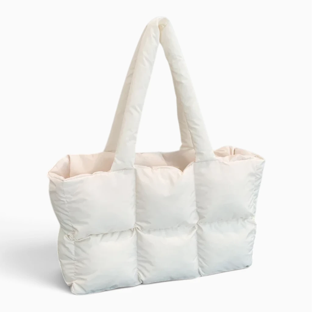 Motif à carreaux rétro sur sac bandoulière marron femme