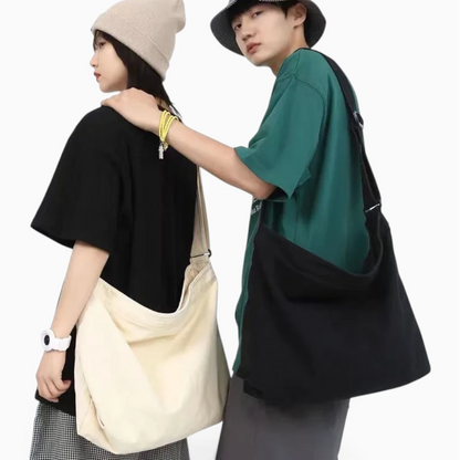 Sac cabas en coton disponible en plusieurs coloris, adapté aux trajets scolaires et universitaires