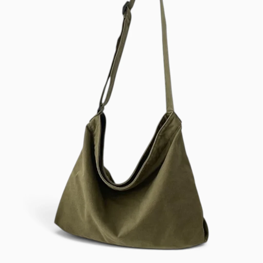 Vue de face du sac cabas cours avec ses anses renforcées et son design simple et épuré