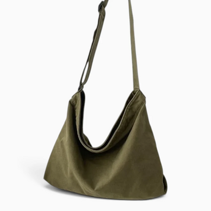 Vue de face du sac cabas cours avec ses anses renforcées et son design simple et épuré