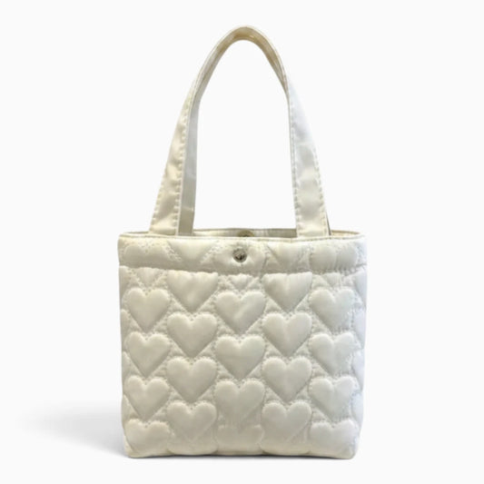 Sac cabas toile noir avec bandoulière, rembourrage matelassé nuage