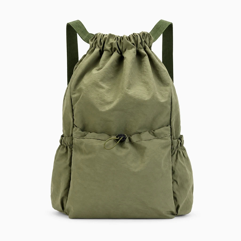Sac à cordon léger avec fermeture par cordon de serrage sans zip
