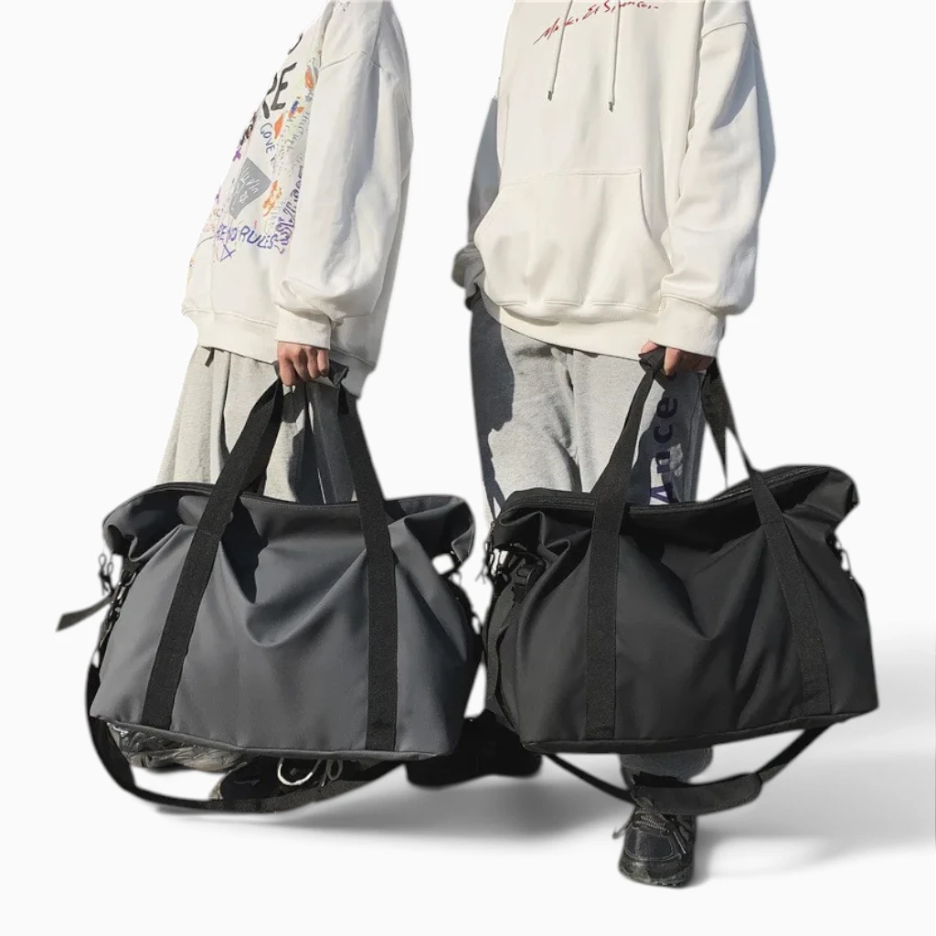 Sac pour voyage en avion vue détail de la bandoulière ajustable