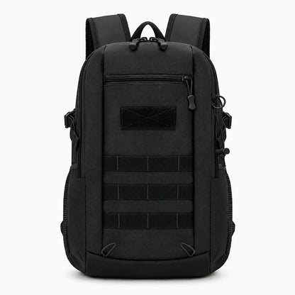 Détail du dos du sac kaki montrant les sangles ergonomiques et la structure