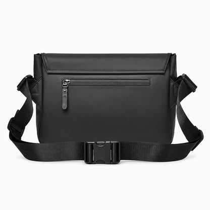 Sac messager noir compact parfait pour les déplacements quotidiens