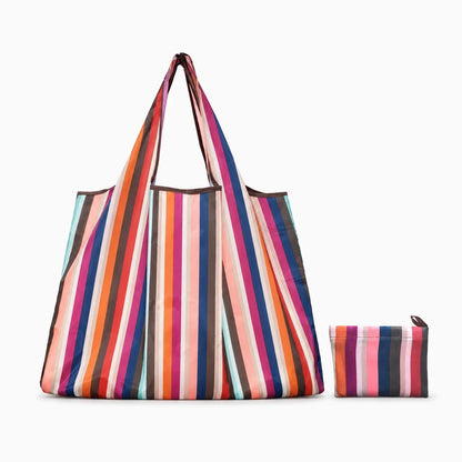 Sac pliable tenu à la main, poignées robustes et tissu durable pour provisions quotidiennes