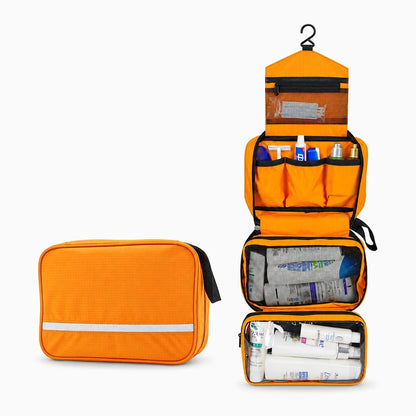 Détail du crochet intégré de la trousse pliable pour accrochage mural